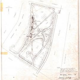 Plan - Proposed resurfacing of existing gravel paths, Belmore Park, Hay Street Haymarket, 1964