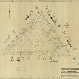 Plan - Levels for Nagoya Gardens in Cook and Phillip Park, 1981