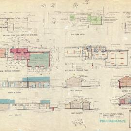 Plan - Proposed park depot extension, Prince Alfred Park, Calmers Street Surry Hills, 1987