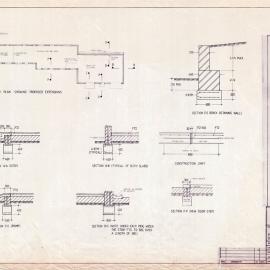 Plan - Sections - proposed depot extension, Prince Alfred Park, Calmers Street Surry Hills, no date