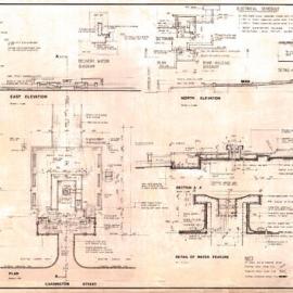 Plan - Working Drawing Elsie Bruce-Stevens Memorial Fountain, Wynyard Park, York Street Sydney, 1982