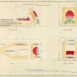 Plan - City Council float, Waratah Spring Festival, Sydney, 1966