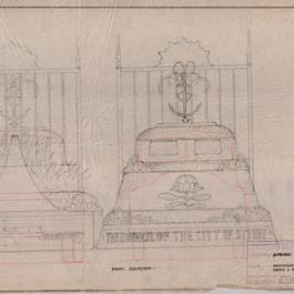 Plan - City Council float, Waratah Spring Festival, Sydney, 1956