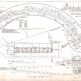 Plan - Fountain and cascade details within the fragrance garden, Cook and Phillip Park Sydney,1960
