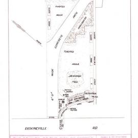 Proposed layout Molly Swift Reserve, Erskineville Road Newtown, 1958