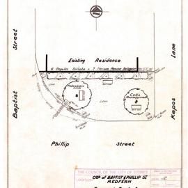 Plan - Proposed rest area, Baptist Street Reserve Redfern, 1958