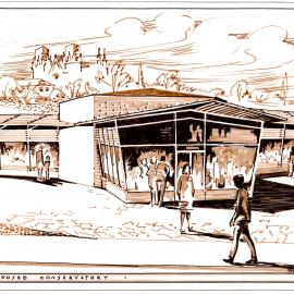 Plan - Sketch of proposed Conservatory at Cook and Phillip Park, no date