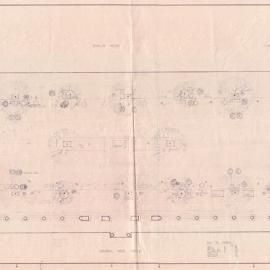 Plan - Superseded preliminary implementation Civic Square, Martin Place Sydney, 1970