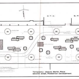 Plan - Second stage pedestrian development, Martin Place Sydney, 1973