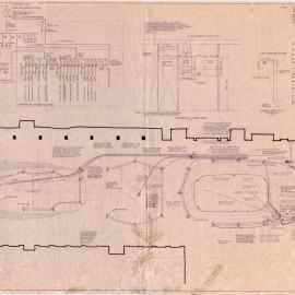 Plan - Electrical services layout, stage 2 terrace block, Martin Place Sydney, 1975