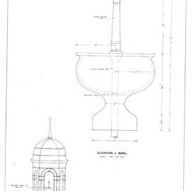 Plan - Bronze bowl replacement, Comrie Memorial Fountain, Driver Avenue Moore Park, 1961