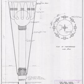 Plan - Fountainhead details, Busby Bore Fountain, Hyde Park North Sydney, 1961