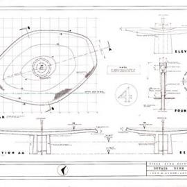 Plan - Detail dish 4, Busby Bore Fountain, Hyde Park North Sydney, 1960