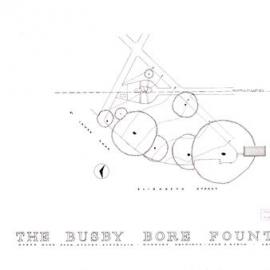 Plan - Topographical plan, Busby Bore Fountain, Hyde Park North Sydney, 1960