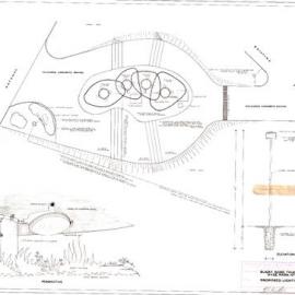 Plan - Proposed lighting, Busby Bore Fountain, Hyde Park North Sydney, 1963