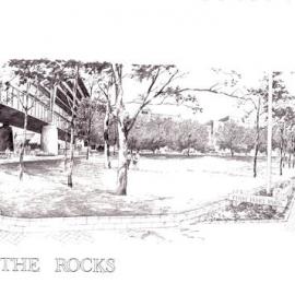 Plan - View towards The Rocks perspective, First Fleet Park, Circular Quay West Sydney, no date