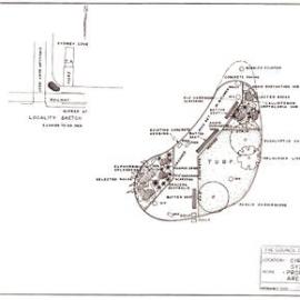 Plan - Proposed garden rest area, Circular Quay West Sydney, 1971