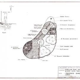 Plan - Proposed garden rest area, Circular Quay West Sydney, 1971
