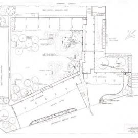 Plan - Proposed garden layout, Camperdown housing development, Pyrmont Bridge Road Camperdown, 1961