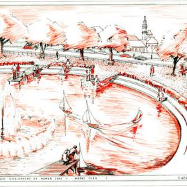 Plan - Proposed development of Kippax Lake, Anzac Parade Moore Park, 1962