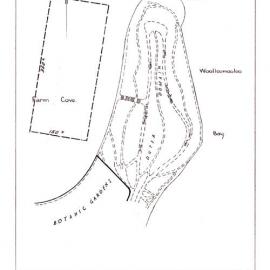 Plan - Existing paths, Mrs Macquarie's Point Sydney, 1964