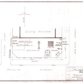 Plan - Proposed unsupervised children's playground, Kepos Street Redfern, 1965