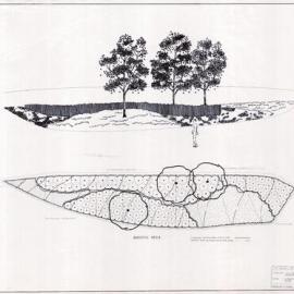 Plan - Landscape development plan for the Western Distributor pedestrian area 3, 1972