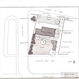 Plan - Proposed landscaping, Cadman's Cottage, George Street The Rocks, 1972