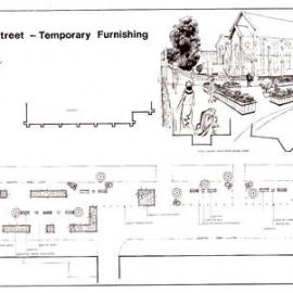 Plan - Temporary furnishing of street closure, Newcombe Street Paddington, 1973