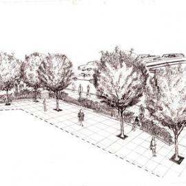 Plan - Proposed landscape treatment, William Street and Victoria Street Potts Point, 1975
