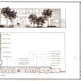 Plan - Proposed planting of garden beds, Surry Hills Branch Library, Crown Street Surry Hills, 1974
