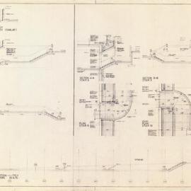 Plan - Plans and sections of stairs, Sydney Square George Street Sydney, 1975