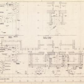 Plan - Plans for plant room, goods delivery room, toilets and stair 3, Sydney Square, 1975