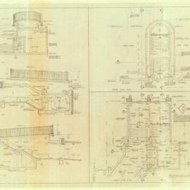 Plan - Plans and sections of the Museum Station entry, Hyde Park Square Sydney, 1976