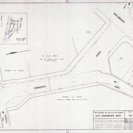Plan - Partial closure and one way traffic movement plan, Springfield Avenue Potts Point, 1982