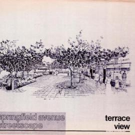 Plan - Terrace view, Springfield Avenue streetscape, Springfield Avenue Potts Point, 1983