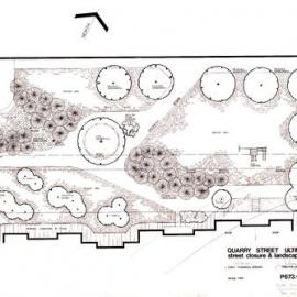 Plan - Cancelled street closure and landscaping design, Quarry Street Ultimo, no date