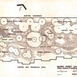 Plan - Street closure and landscaping, Quarry Street Ultimo, 1982