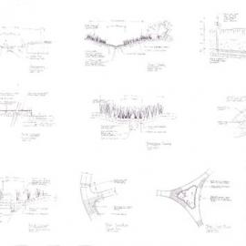 Plan - Preliminary typical landscape details, Sydney Park Alexandria, 1989