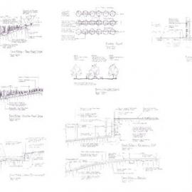 Plan - Preliminary typical planting and pond details, Sydney Park Alexandria, 1989