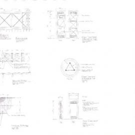 Plan - Preliminary typical pedestrian bridge details, Sydney Park Alexandria, 1989