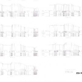 Plan - Preliminary sketch design cross sections, Sydney Park Alexandria, 1989