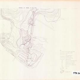 Plan - Drainage and landfill gas strategy, Sydney Park northside Alexandria, 1989