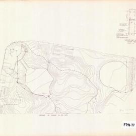 Plan - Drainage and landfill gas strategy, Sydney Park southside Alexandria, 1989