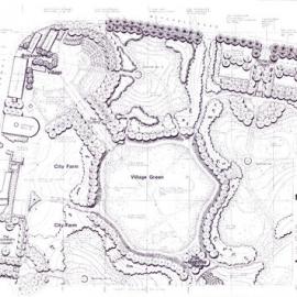 Plan - Preliminary sketch plan sheet 1 of 6 for Sydney Park northside, Euston Road Alexandria, 1989
