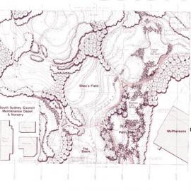 Plan - Preliminary sketch plan sheet 3 of 6 for Sydney Park, Euston Road Alexandria, 1989