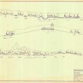 Plan - Cross sections 5 to 7, Sydney Park stage two, Mitchell Road Alexandria, 1984