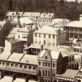 Fascia Image - View north-east from the Sydney GPO clock tower, circa 1887