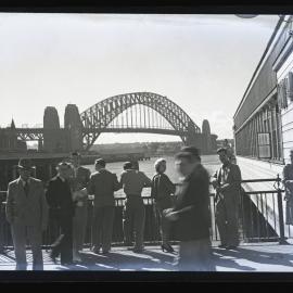 Sydney Harbour Bridge from Circular Quay, circa 1940s