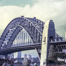 Fascia Image - Sydney Harbour Bridge, view from Pottinger Street Dawes Point, 1975